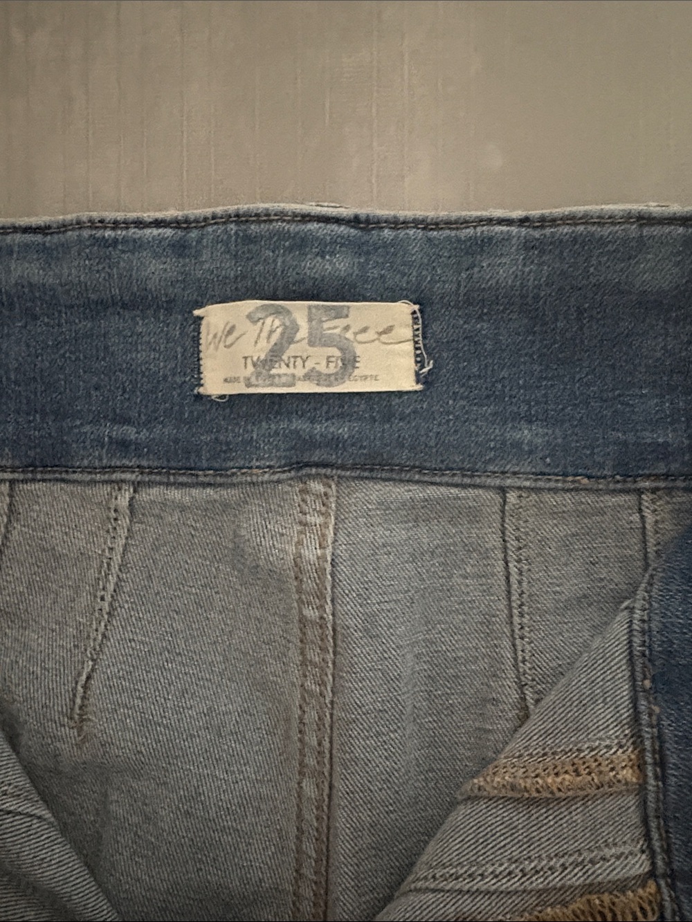 Free People WE THE FREE Jayde High-Waist Flared Jeans in Dark Blue - Picture 3 of 5